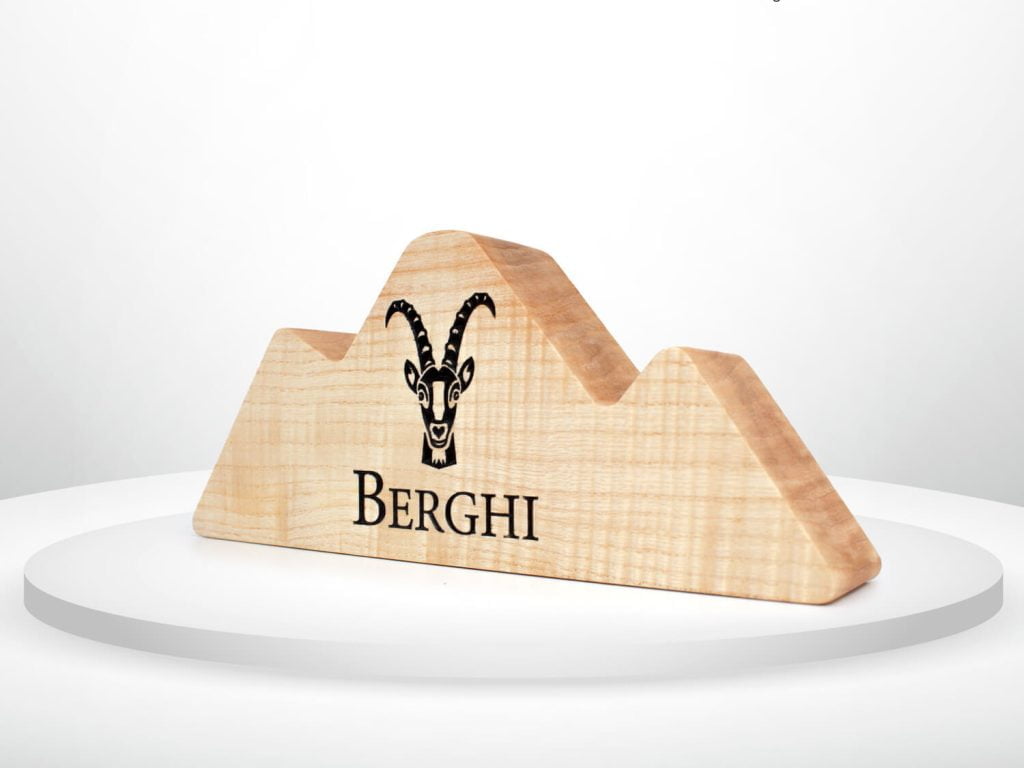 lesena oznaka z logotipom